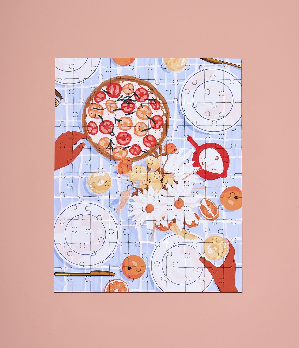 A Table in Summer - 100-Piece Jigsaw Puzzle by Ordinary Habit
