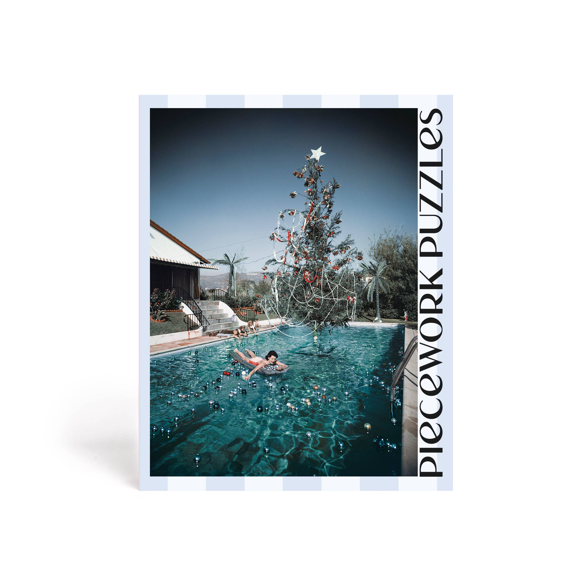christmas swim 1000 piece jigsaw puzzle by piecework puzzles