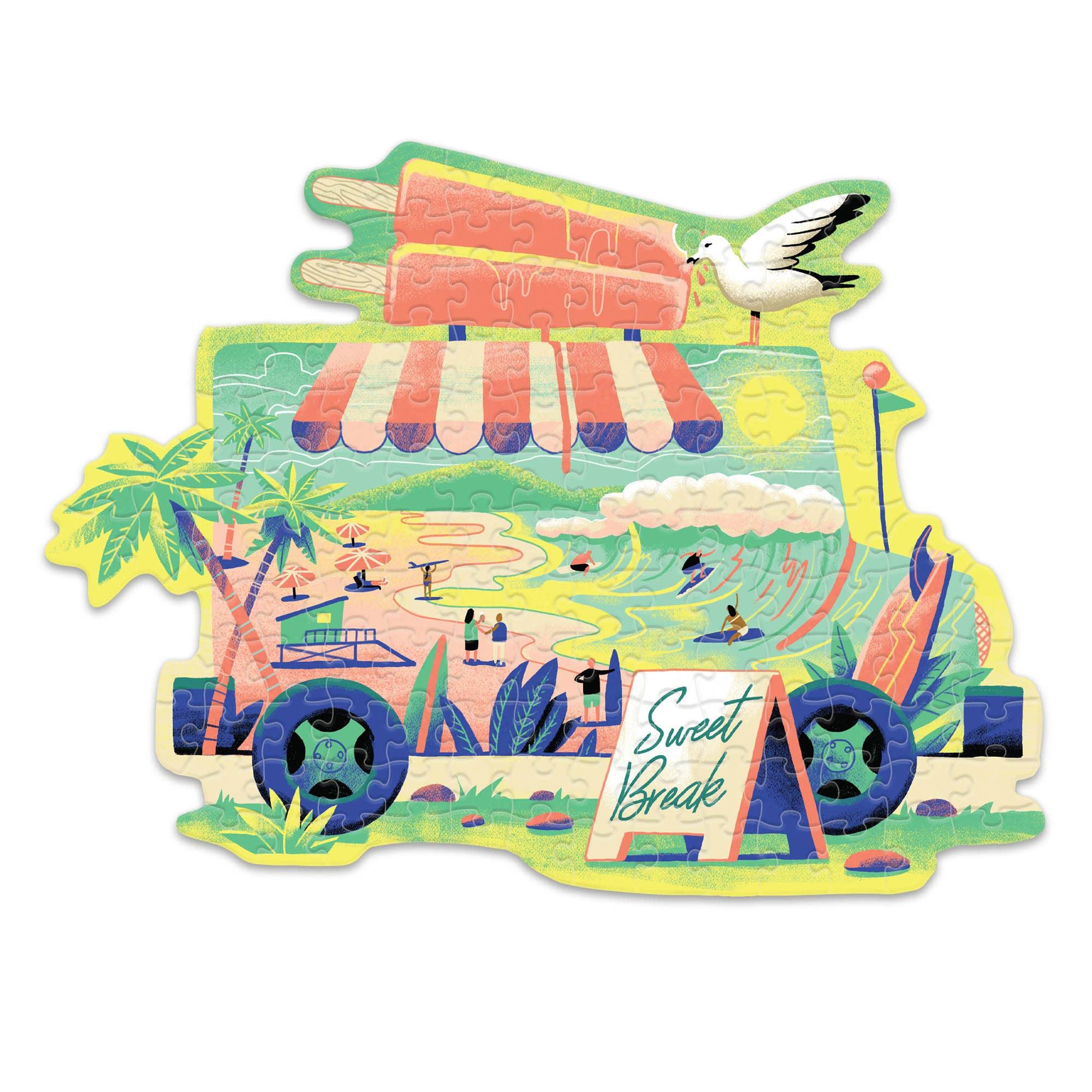 Sweet Break – 140‑Piece Mini Jigsaw Puzzle by Lantern Press