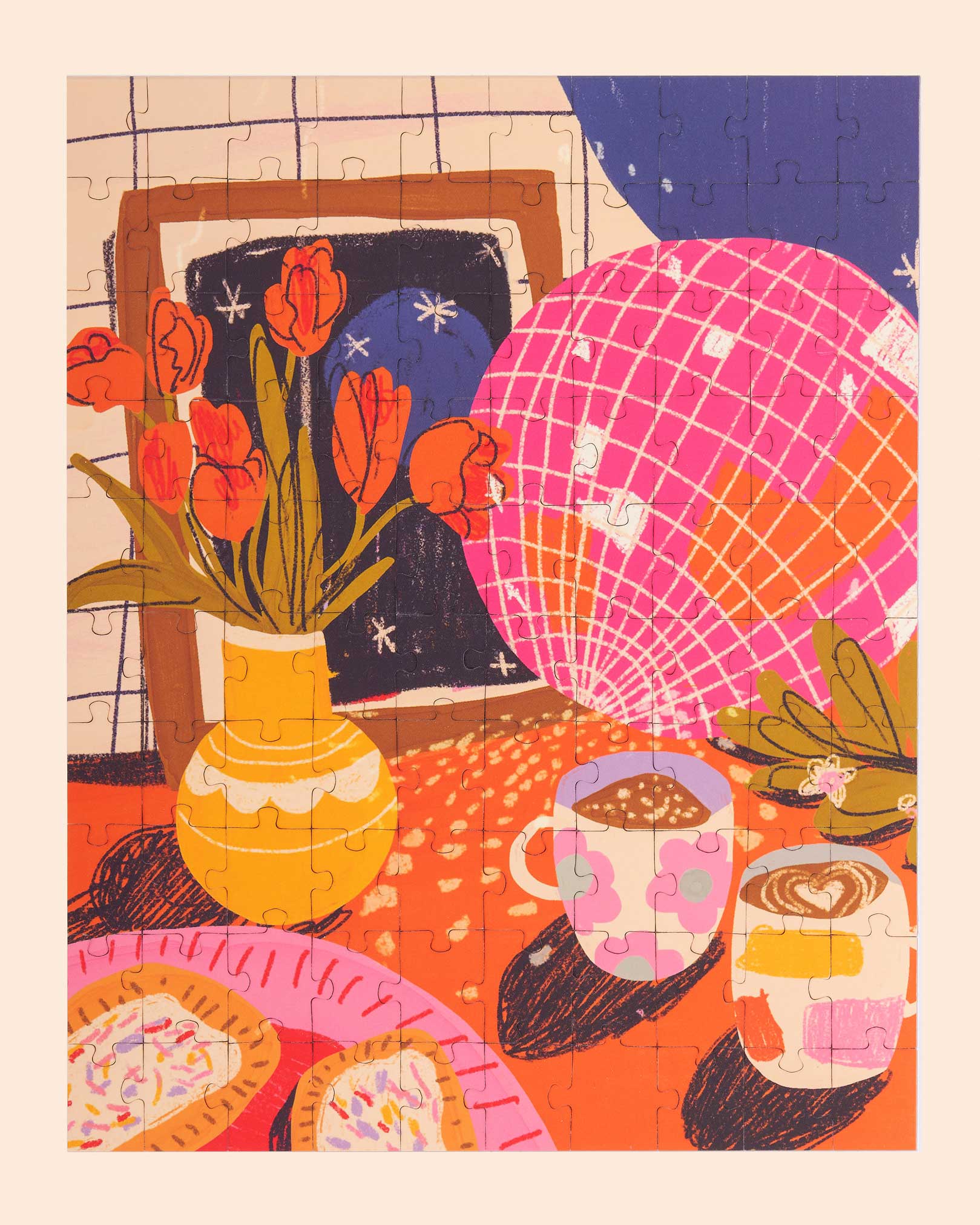 Disco Tea - 100-Piece Jigsaw Puzzle by Ordinary Habit