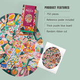 global table 750 piece puzzle lantern press