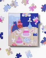 Looking for Meaning at the Dinner Party - 100-Piece Jigsaw Puzzle by Ordinary Habit