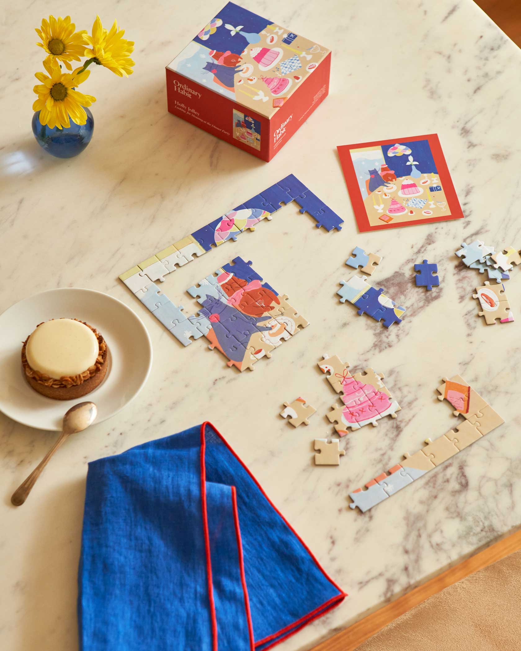 Looking for Meaning at the Dinner Party - 100-Piece Jigsaw Puzzle by Ordinary Habit