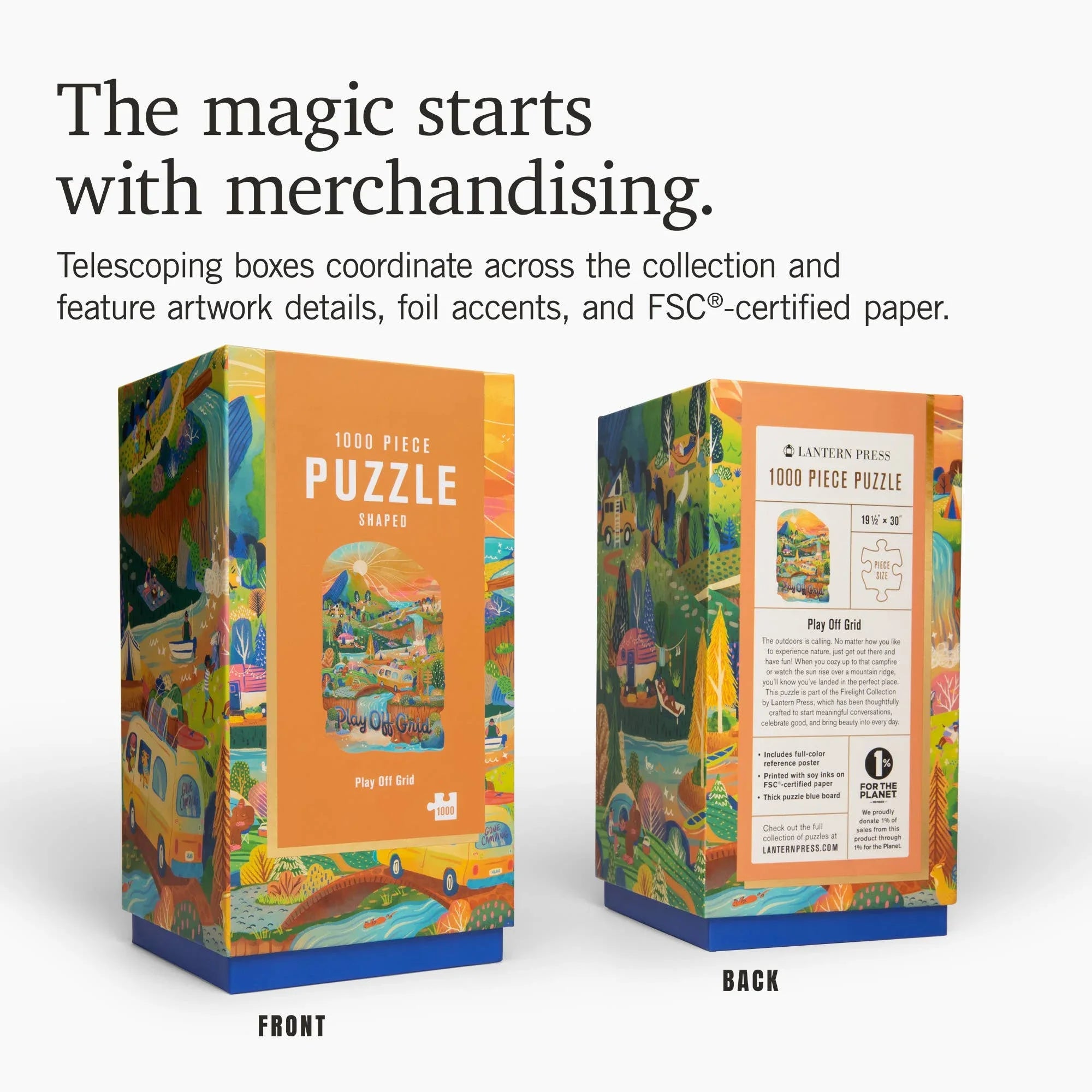 play off grid 1000 piece puzzle lantern press