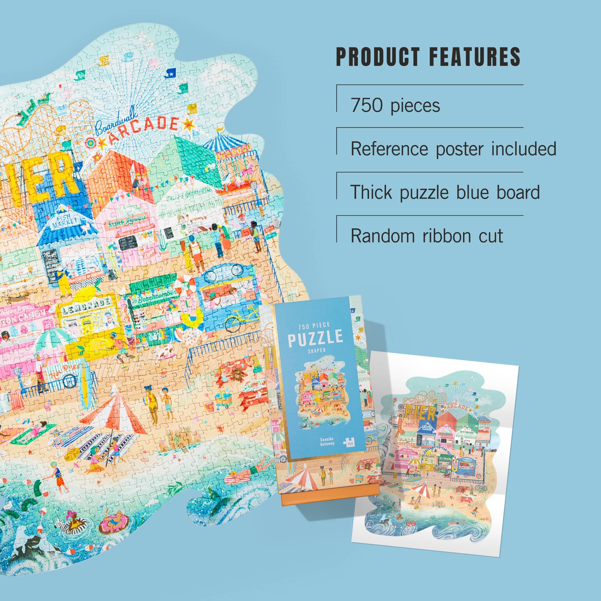 seaside gateway 1000 piece puzzle lantern press