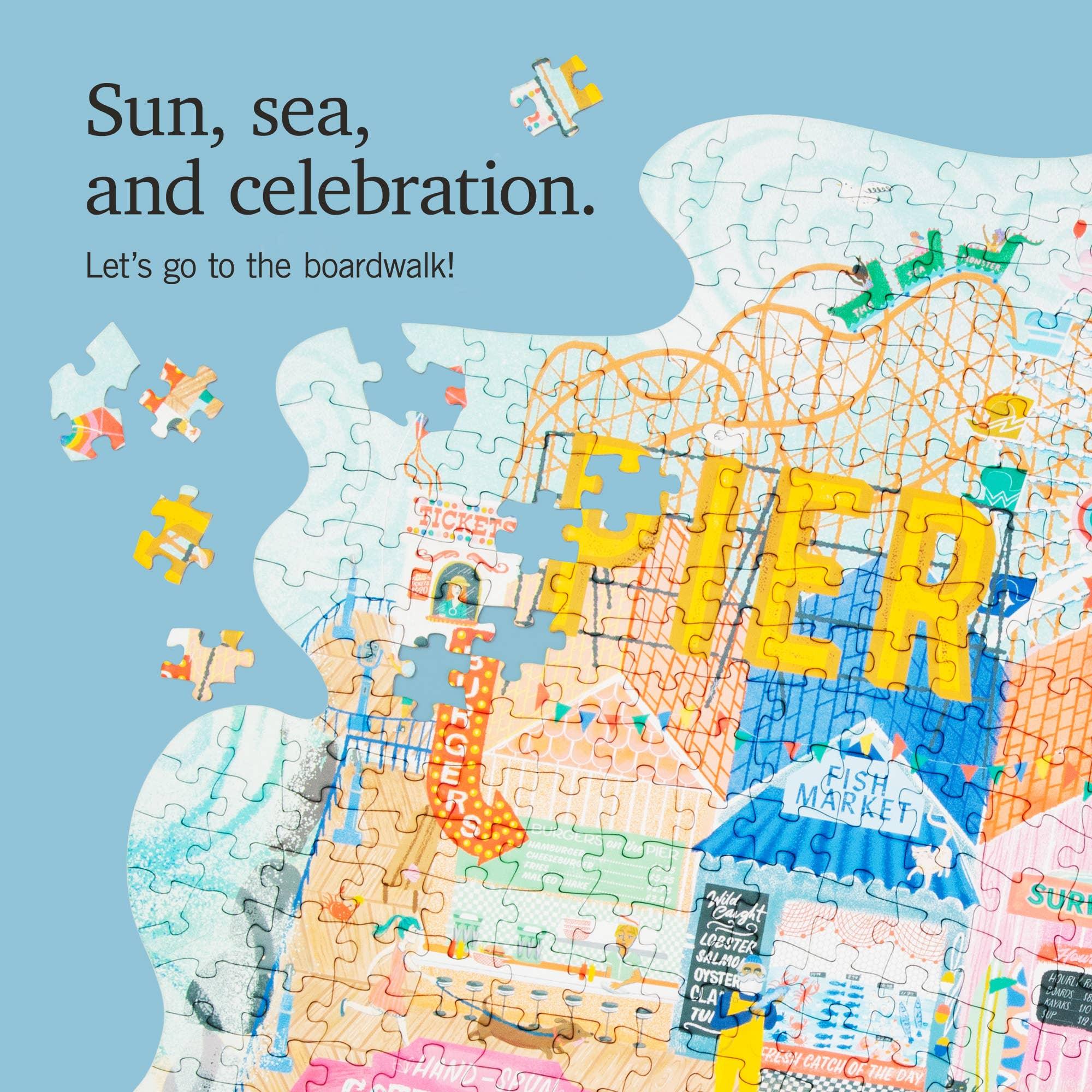 seaside gateway 1000 piece puzzle lantern press