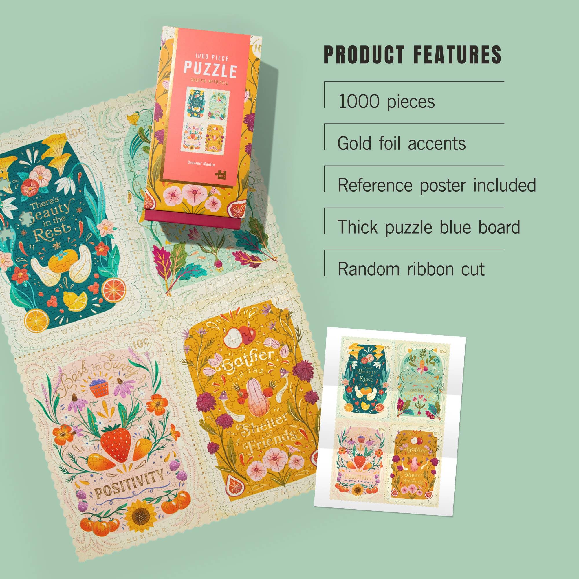 seasons mantra 1000 piece puzzle lantern press