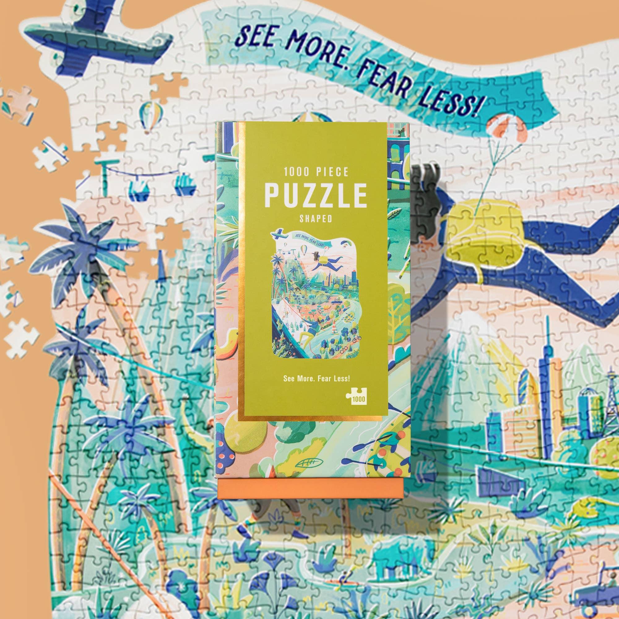 see more fear less 1000 piece puzzle firelight collection lantern press