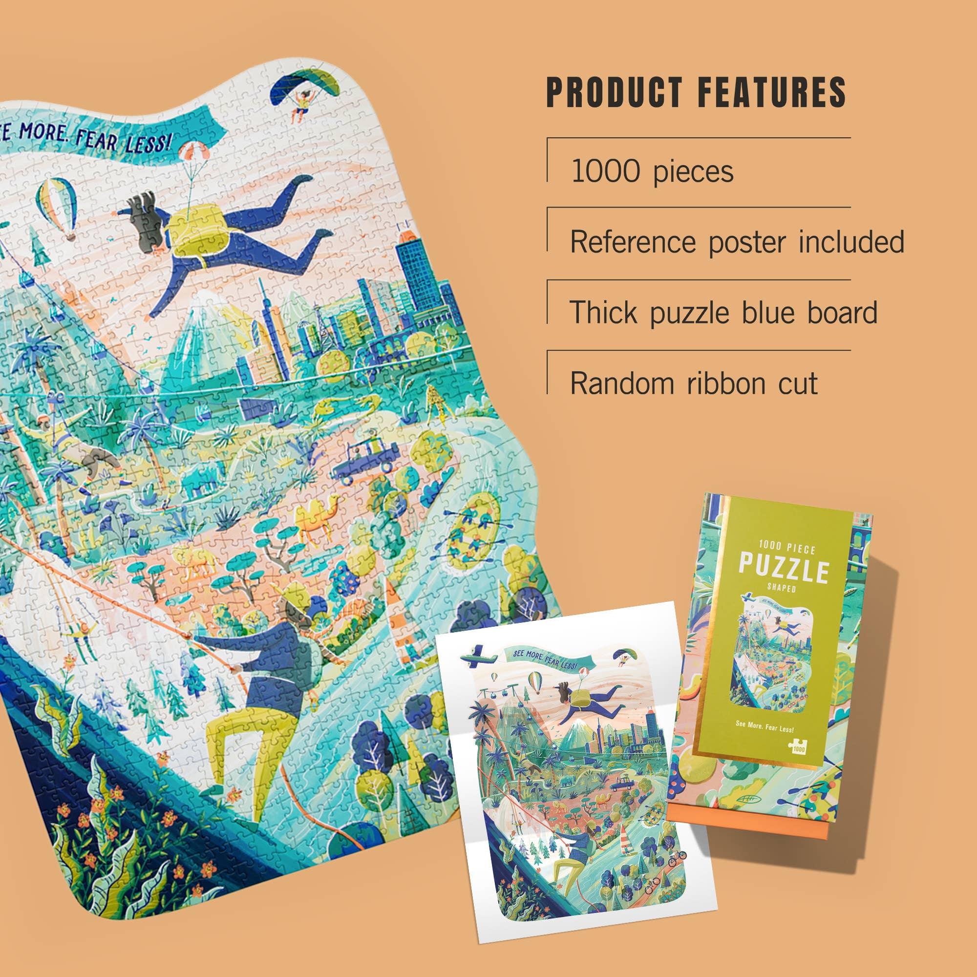 see more fear less 1000 piece puzzle firelight collection lantern press