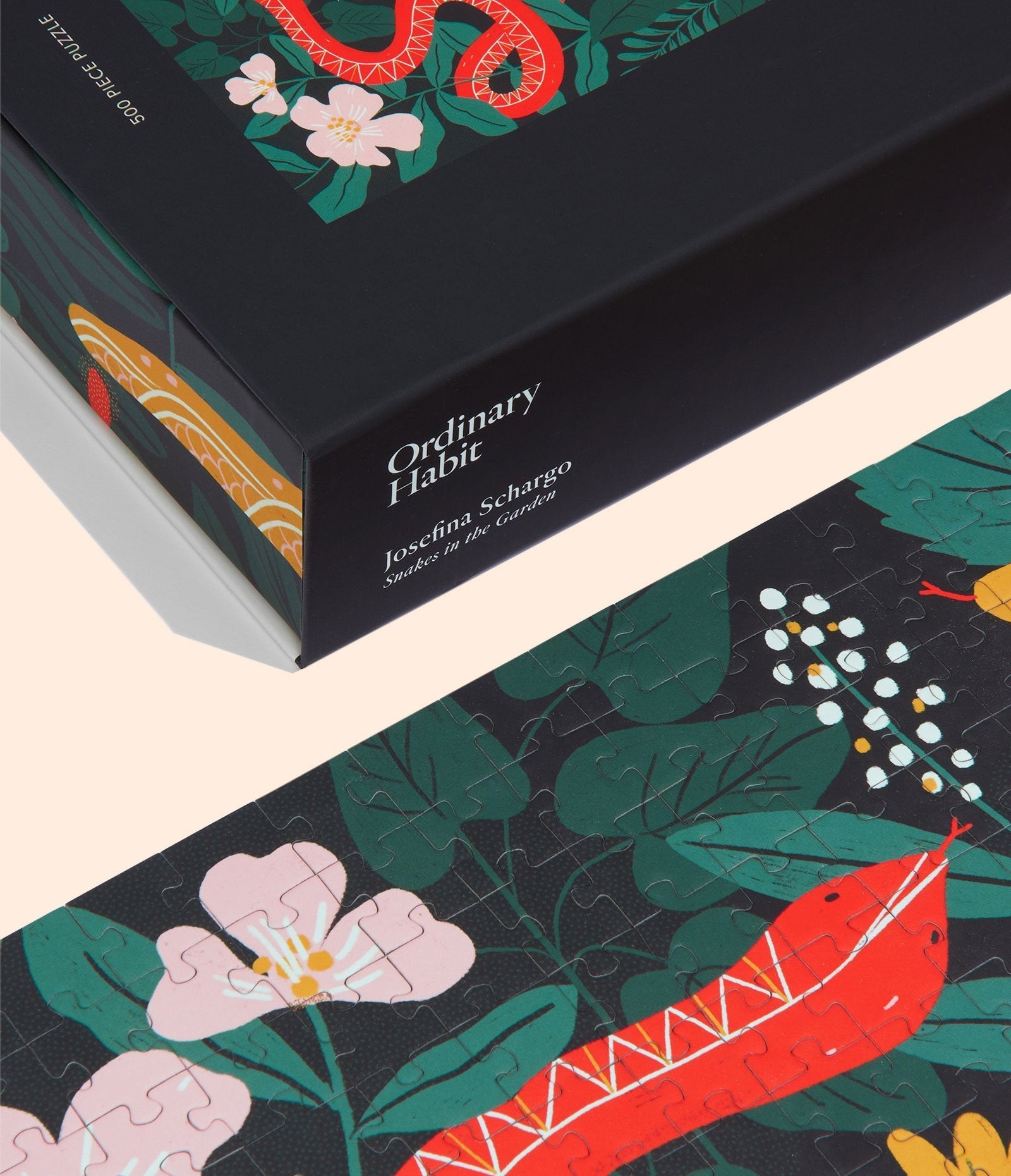 Snakes in the Garden - 500-Piece Jigsaw Puzzle by Ordinary Habit