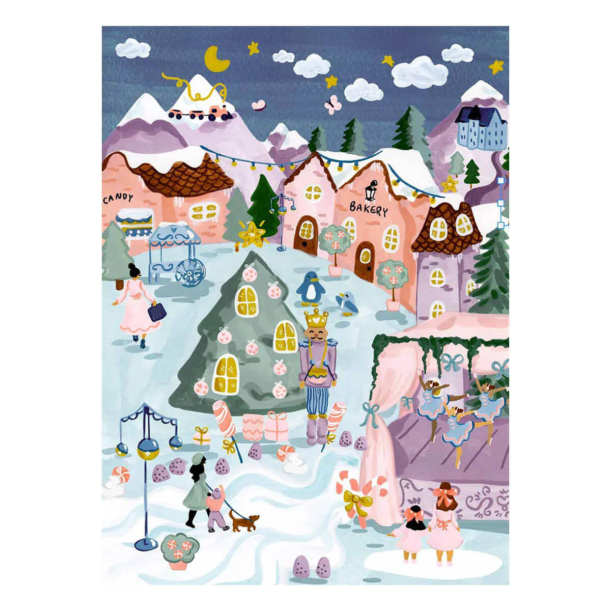 Sugarplum Village - 1000 Piece Christmas Jigsaw Puzzle by Puzzle Weekend