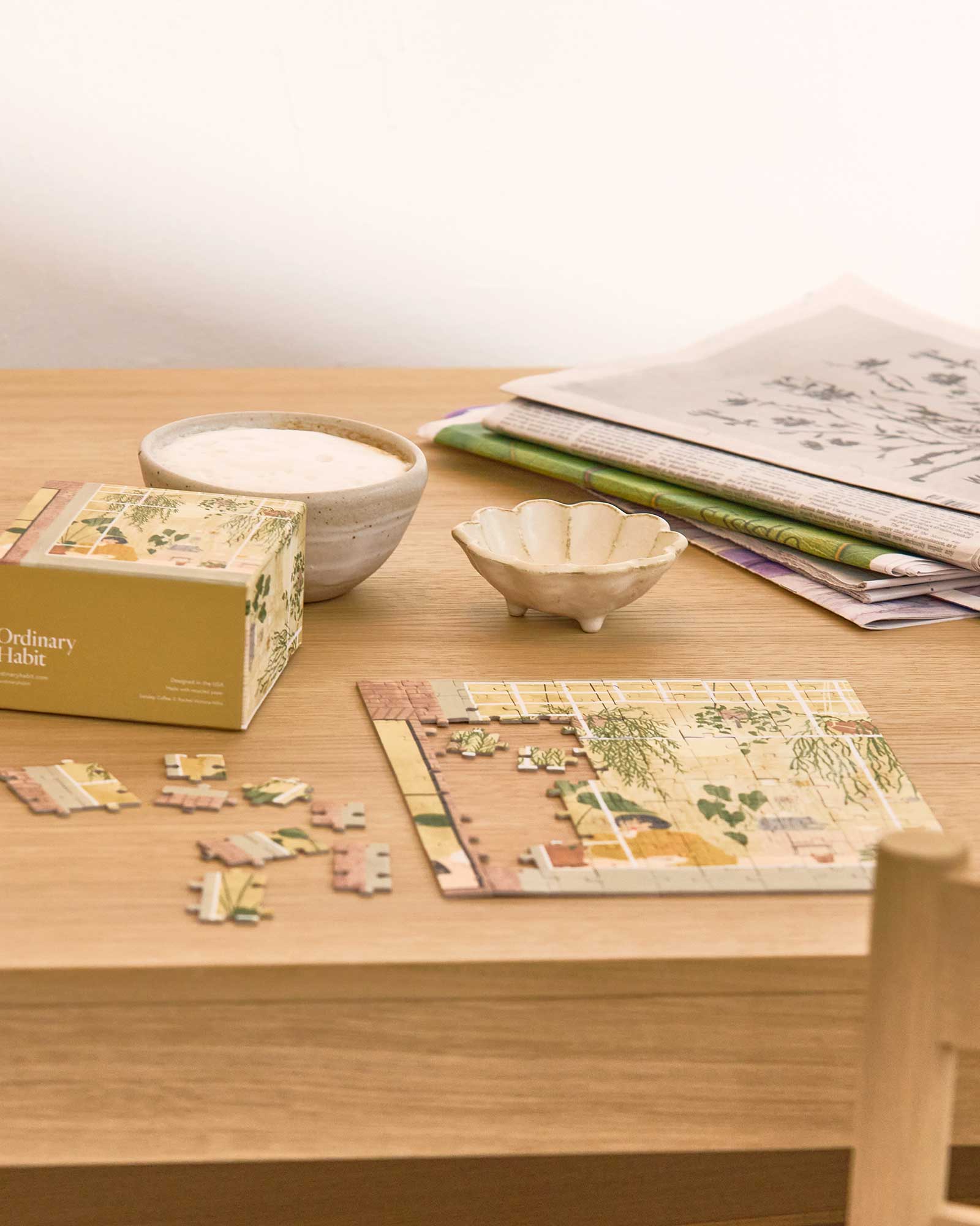 Sunday Coffee - 100-Piece Jigsaw Puzzle by Ordinary Habit