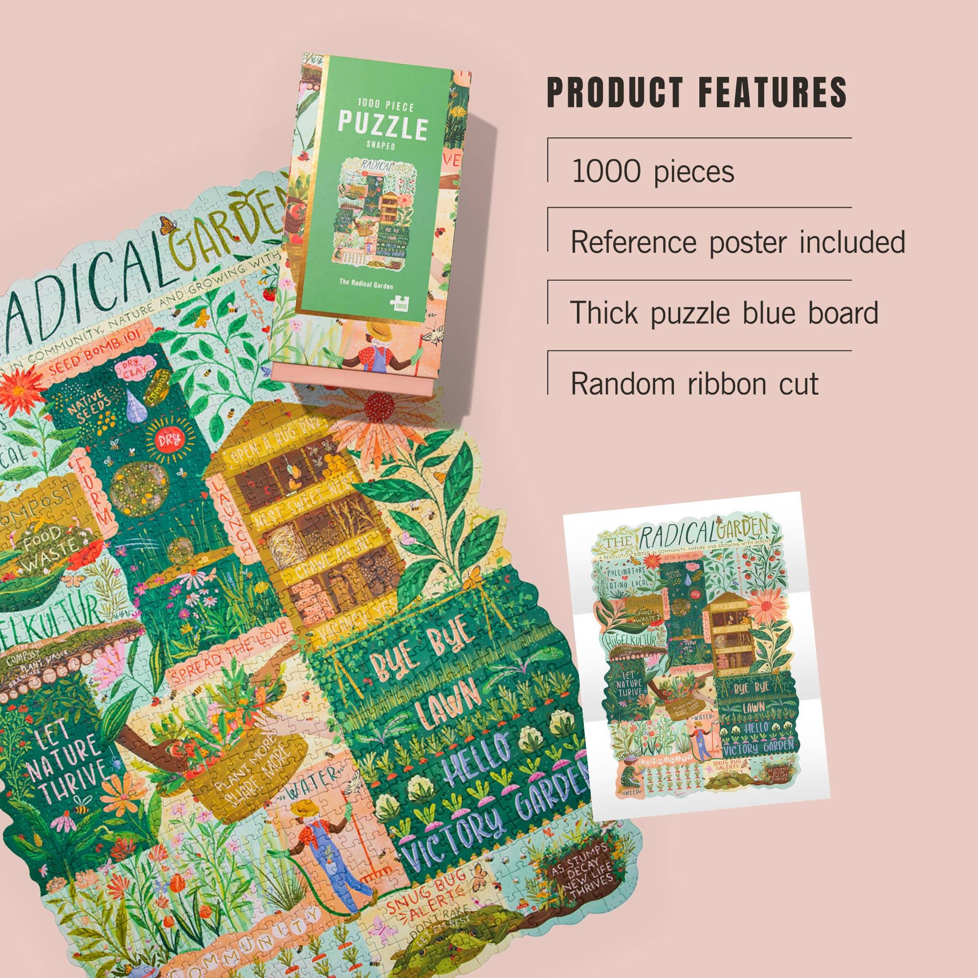 the radical garden 1000 piece puzzle lantern press