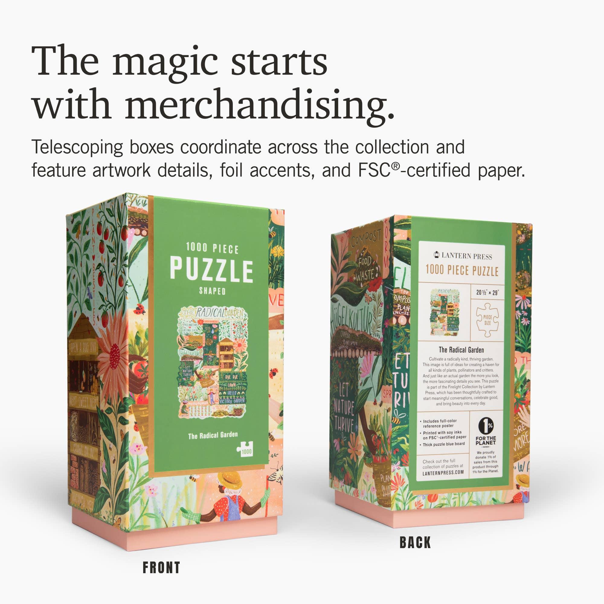 the radical garden 1000 piece puzzle lantern press