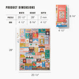 travel facts 1000 piece puzzle lantern press