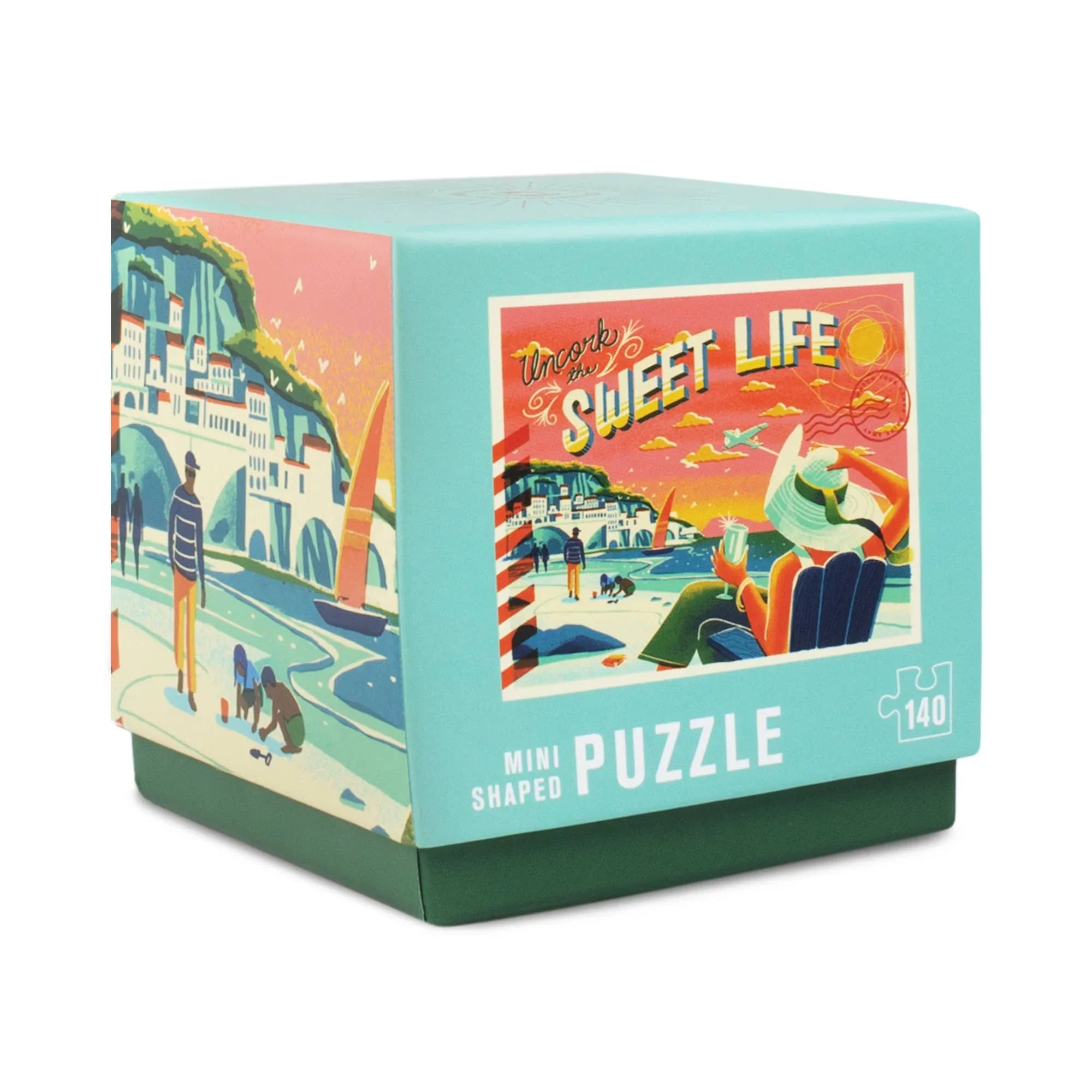 Uncork the Sweet Life – 140‑Piece Mini Jigsaw Puzzle by Lantern Press