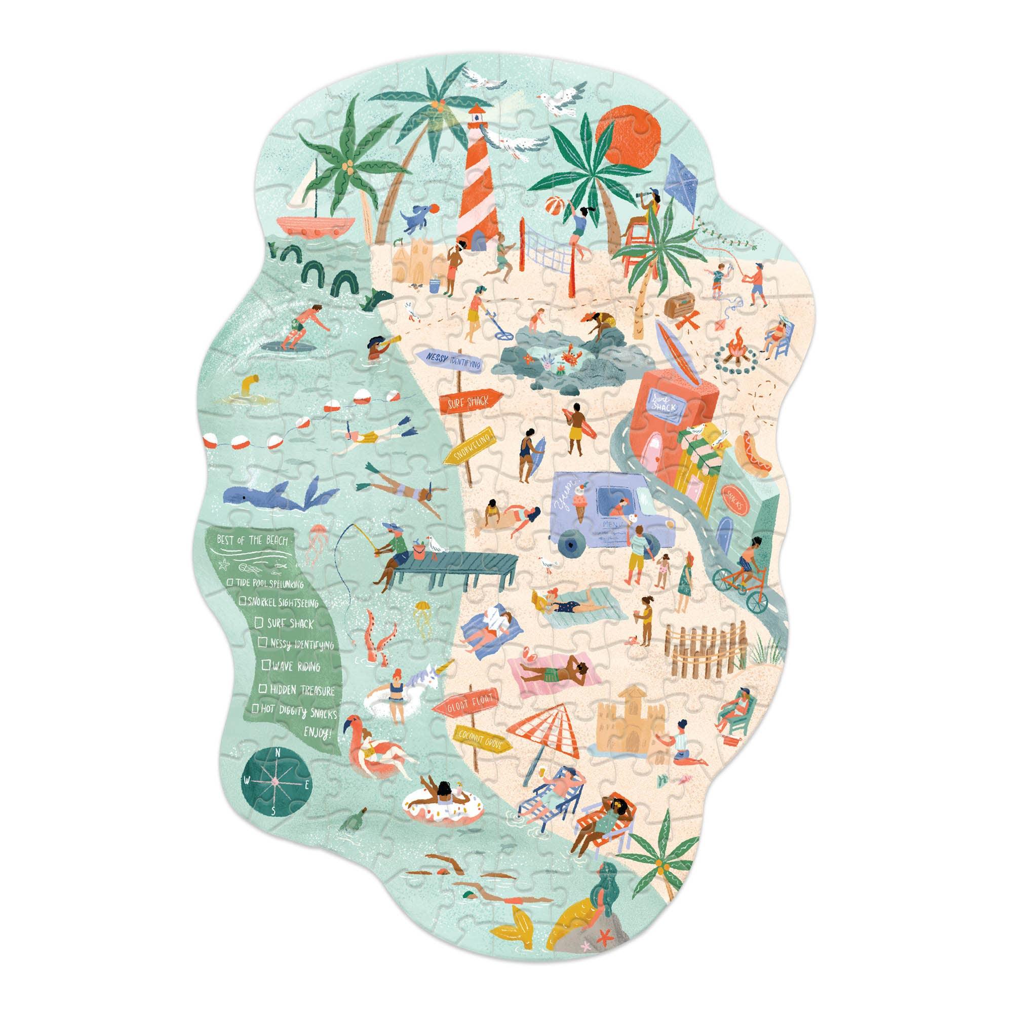 Fun in the Sun – 140‑Piece Mini Jigsaw Puzzle by Lantern Press