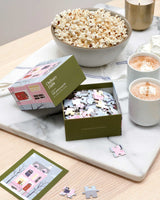 Christmas Pink House - 100-Piece Jigsaw Puzzle by Ordinary Habit