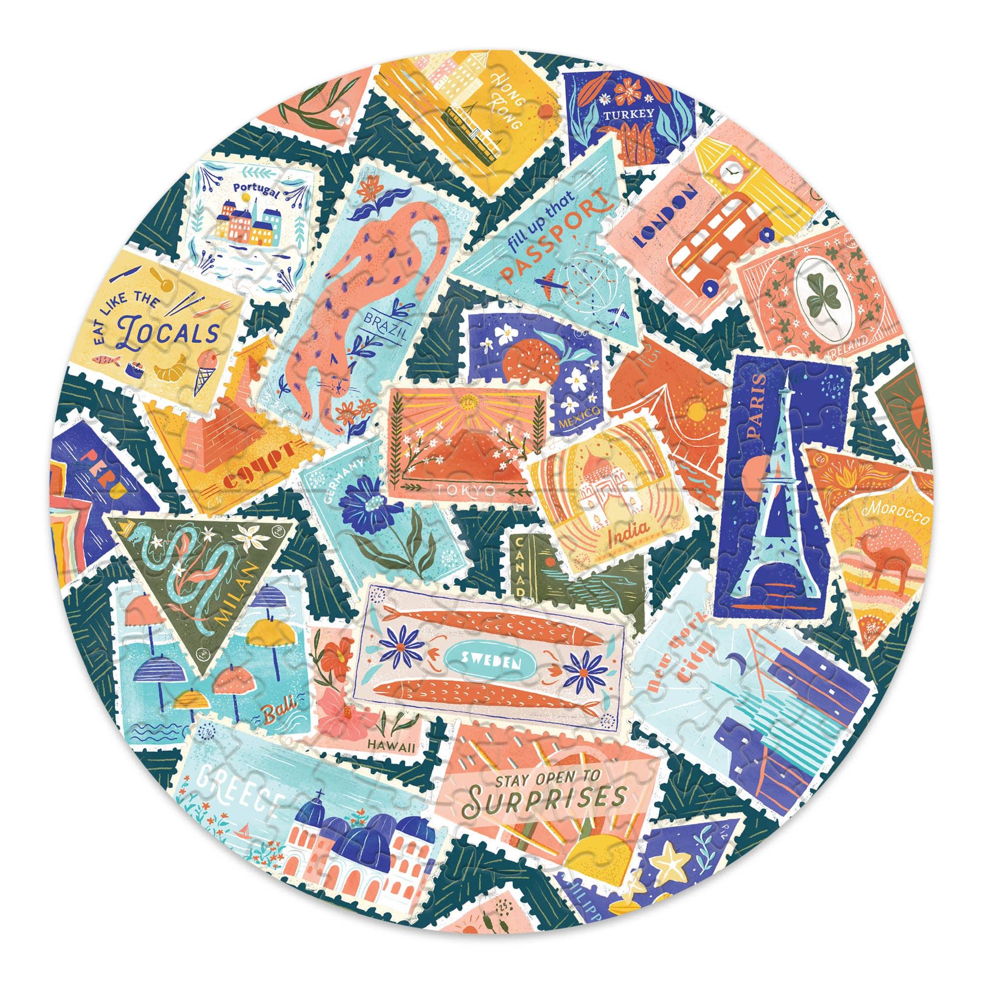 Well Traveled – 140‑Piece Mini Jigsaw Puzzle by Lantern Press