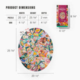 global table 750 piece puzzle lantern press