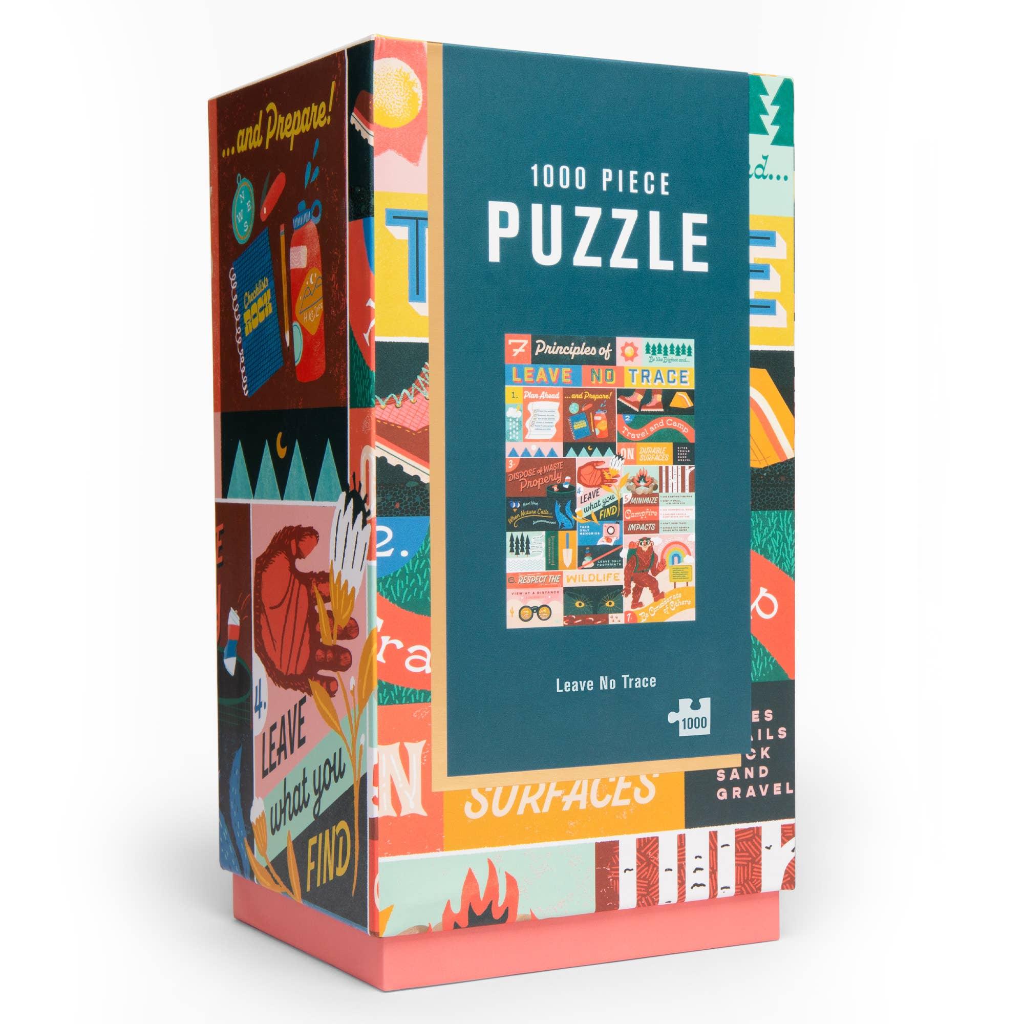 leave no trace 1000 piece puzzle firelight collection lantern press