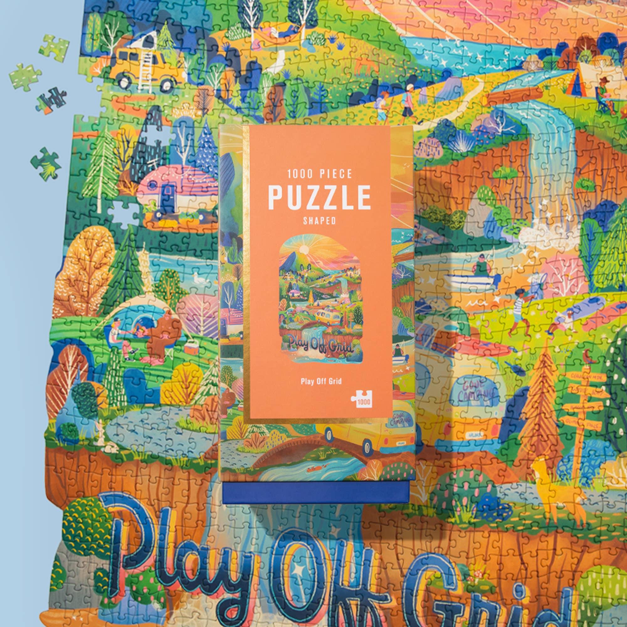 play off grid 1000 piece puzzle lantern press