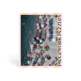 positano beach 1000 piece jigsaw puzzle by piecework puzzles