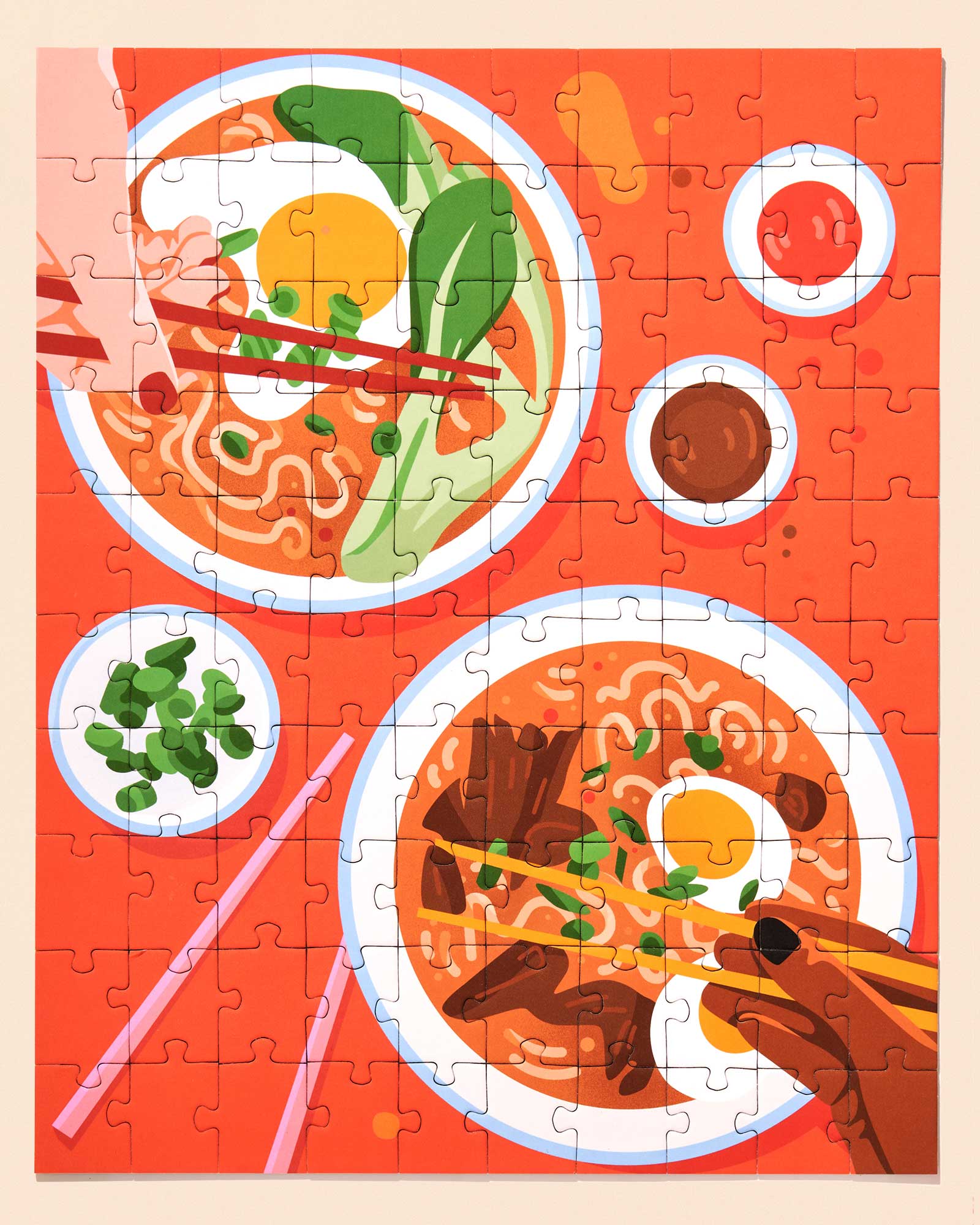 Ramen Lunch - 100-Piece Jigsaw Puzzle by Ordinary Habit