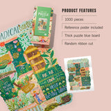 the radical garden 1000 piece puzzle lantern press