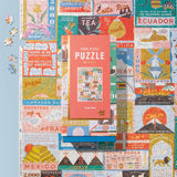 travel facts 1000 piece puzzle lantern press