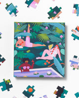 Water Lily Girls - 100-Piece Jigsaw Puzzle by Ordinary Habit